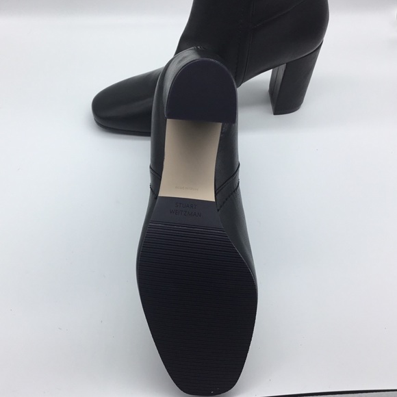 Stuart Weitzman♥️NEW♥️Solo 85 black leather size10 - Picture 3 of 5